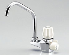 【MW838】電気温水器用・ミキシング湯水混合水栓